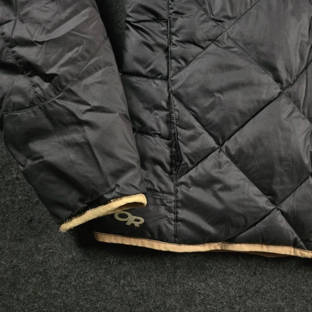 Outdoor Research Women's Black Quilted Down Puffer Jacket Packable Light Size S